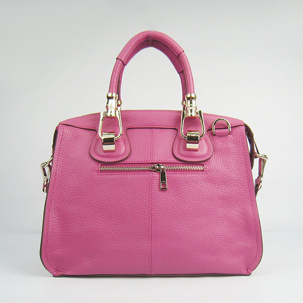 Replica Hermes New Arrival Double-duty leather handbag Peach 60669